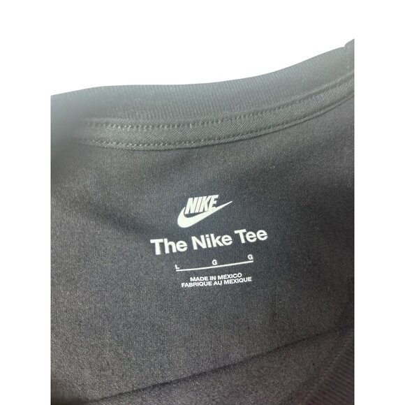 Nike Air T-Shirt Men's Size Large Black Graphic Logo Print Short Sleeve NEW - Picture 7 of 8